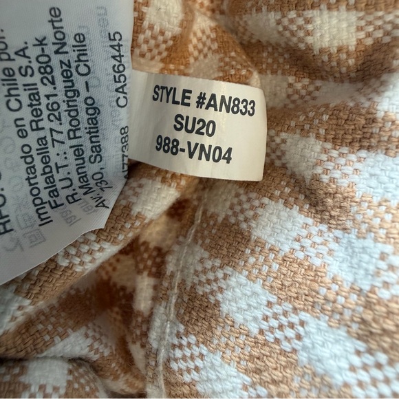 Madewell Tan Checkered Wide Leg Pants - Picture 12 of 12